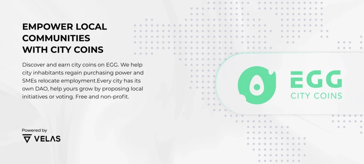 EGG City Coins EGG City Coins empower local communities through a
